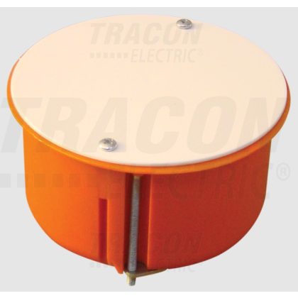   TRACON GD8021 Gipszkarton doboz, sima, fedéllel, narancssárga 80×45mm, IP44, 50 db/csomag