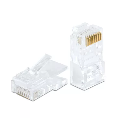 DELIGHT 05232C 8P8C moduláris dugó - átmenő - UTP CAT6 RJ45