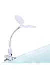 HANDY 10800 Asztali LED lámpa - nagyítóval - csipeszes - fehér HANDY 10800 Asztali LED lámpa - nagyítóval - csipeszes - fehér