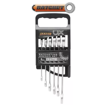 HANDY 10852 Racsnis csillag-villáskulcs készlet - 6 db-os HANDY 10852 Racsnis csillag-villáskulcs készlet - 6 db-os