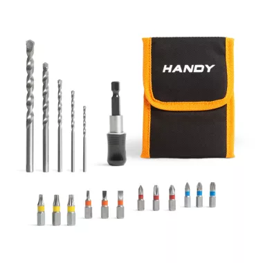 HANDY 11003 Fúrószár és bitfej készlet - 18 db-os HANDY 11003 Fúrószár és bitfej készlet - 18 db-os