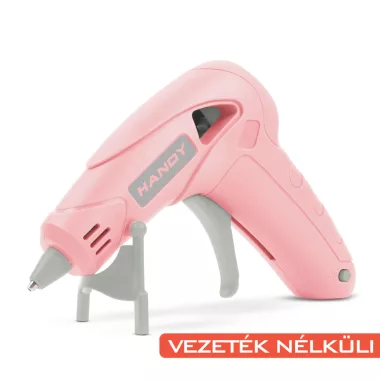 HANDY 11100A Ragasztópisztoly - akkumulátoros, Type-C - 7 mm - 10 W - babarózsaszín HANDY 11100A Ragasztópisztoly - akkumulátoros, Type-C - 7 mm - 10 W - babarózsaszín