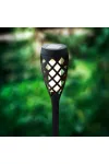 GARDEN OF EDEN 11262E LED-es szolár lámpa - leszúrható - lángeffekt - 12 sárga LED - műany