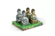 GARDEN OF EDEN 11268 Szolár Buddha - 1 melegfehér LED - műgyanta - 17 x 15 x 26 cm - 2 fél - 2