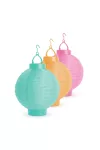 GARDEN OF EDEN 11399F Szolár lampion - 3 színben - hidegfehér LED - 21 cm