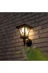 GARDEN OF EDEN 11404A LED-es szolár lámpa - fali - 21 x 21 cm - 8 LED - fekete - melegfehé GARDEN OF EDEN 11404A LED-es szolár lámpa - fali - 21 x 21 cm - 8 LED - fekete - melegfehé
