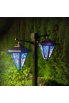 GARDEN OF EDEN 11404B LED-es szolár lámpa - kandeláber - 137 cm - fekete - hidegfehér GARDEN OF EDEN 11404B LED-es szolár lámpa - kandeláber - 137 cm - fekete - hidegfehér