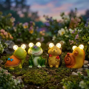 GARDEN OF EDEN 11429A Szolár állatfigurák - 4 féle - 2 melegfehér LED - 9 cm GARDEN OF EDEN 11429A Szolár állatfigurák - 4 féle - 2 melegfehér LED - 9 cm