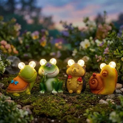 GARDEN OF EDEN 11429A Szolár állatfigurák - 4 féle - 2 melegfehér LED - 9 cm GARDEN OF EDEN 11429A Szolár állatfigurák - 4 féle - 2 melegfehér LED - 9 cm