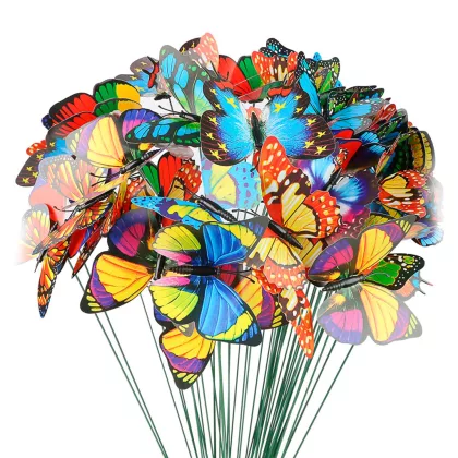 GARDEN OF EDEN 11699 Leszúrható dekor pillangó - többféle - 29 cm - műanyag