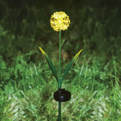   GARDEN OF EDEN 11738 Leszúrható szolár virág - hortenzia - 2 féle - 25 melegfehér LED - 13 x 7 x 65 cm