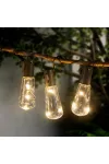 GARDEN OF EDEN 11742 Szolár LED fényfüzér - villanykörte design - 30 LED - 180 cm