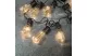 GARDEN OF EDEN 11742 Szolár LED fényfüzér - villanykörte design - 30 LED - 180 cm