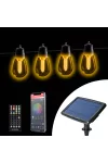 GLOBIZ 11744 Smart szolár fényfüzér - 25 db fehér LED - állítható színhőmérséklet - 13,6 m - bluetooth