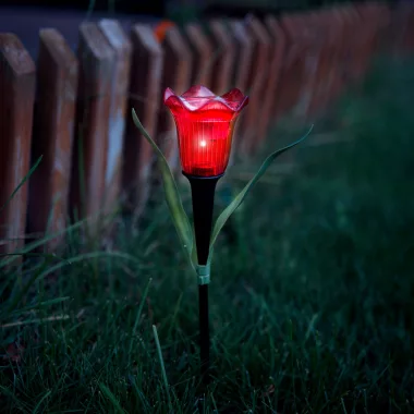 GARDEN OF EDEN 11750 LED-es szolár tulipánlámpa - sárga / piros / rózsaszín - 31 cm - 24 d GARDEN OF EDEN 11750 LED-es szolár tulipánlámpa - sárga / piros / rózsaszín - 31 cm - 24 d