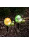 GARDEN OF EDEN 11751C Leszúrható szolár - csiga - fehér LED - 10 x 6 x 15 cm