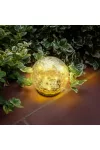 GARDEN OF EDEN 11760B Leszúrható szolár üveggömb - 12 cm - 15 melegfehér LED GARDEN OF EDEN 11760B Leszúrható szolár üveggömb - 12 cm - 15 melegfehér LED