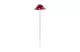 GARDEN OF EDEN 11765 Leszúrható szolár gomba - 33,5 cm - 1 hidegfehér LED