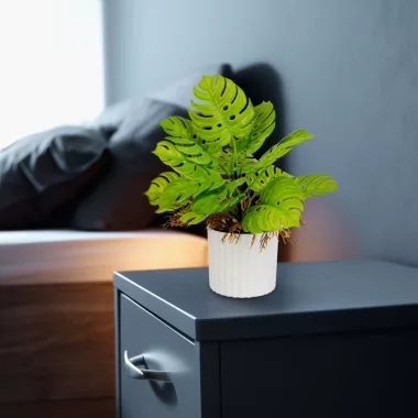 GLOBIZ 11888 Műnövény dekoráció - monstera - 22 x 8,5 cm GLOBIZ 11888 Műnövény dekoráció - monstera - 22 x 8,5 cm