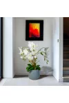 GLOBIZ 11899B Műnövény dekoráció - orchidea - fehér - 83 cm