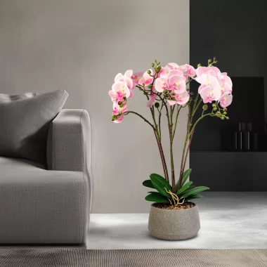 GLOBIZ 11900A Műnövény dekoráció - orchidea - rózsaszín - 58 cm GLOBIZ 11900A Műnövény dekoráció - orchidea - rózsaszín - 58 cm