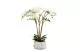 GLOBIZ 11900B Műnövény dekoráció - orchidea - fehér - 58 cm
