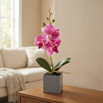   GLOBIZ 11914 Műnövény dekoráció - orchidea - 3 féle - 29,5 cm