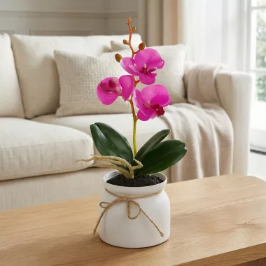 GLOBIZ 11915 Műnövény dekoráció - orchidea - 3 féle - 32,5 cm GLOBIZ 11915 Műnövény dekoráció - orchidea - 3 féle - 32,5 cm