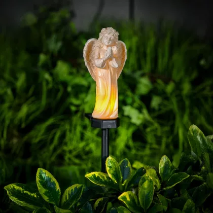 GARDEN OF EDEN 13002C Szolár angyalka - madárral - 1 melegfehér LED - műgyanta - 48 x 11 x 6,5 cm GARDEN OF EDEN 13002C Szolár angyalka - madárral - 1 melegfehér LED - műgyanta - 48 x 11 x 6,5 cm