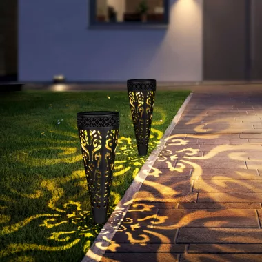 GARDEN OF EDEN 13011 Leszúrható szolár lámpa - 1 melegfehér LED - 28,5 x 7 cm