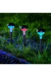 GARDEN OF EDEN 13016 Leszúrható szolár lámpa - RGB LED - 7 x 30 cm - színváltós