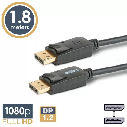 DELIGHT 20333A DisplayPort - Displayport kábel - 1.2 - 1080p - 1,8 m