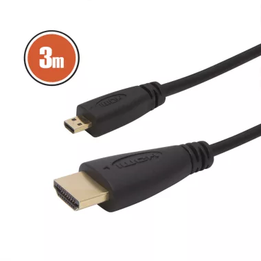 DELIGHT 20425 Micro HDMI kábel • 3 m