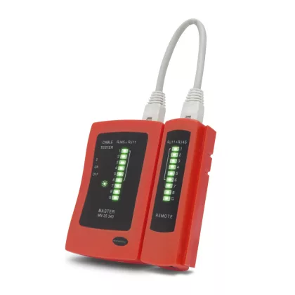 MAXWELL-DIGITAL 25340 Kábeltesztelő műszer - RJ11, RJ12, RJ45 MAXWELL-DIGITAL 25340 Kábeltesztelő műszer - RJ11, RJ12, RJ45