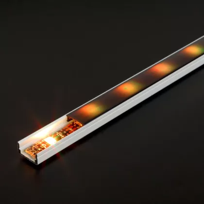 PHENOM 41010A2-WH LED aluminium profil sín - 2000 x 17 x 8 mm - U profil - fehér PHENOM 41010A2-WH LED aluminium profil sín - 2000 x 17 x 8 mm - U profil - fehér