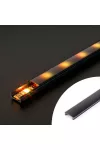 PHENOM 41010M2-BK LED aluminium profil takaró búra - fekete - 2000mm (41010/41011hez) PHENOM 41010M2-BK LED aluminium profil takaró búra - fekete - 2000mm (41010/41011hez)