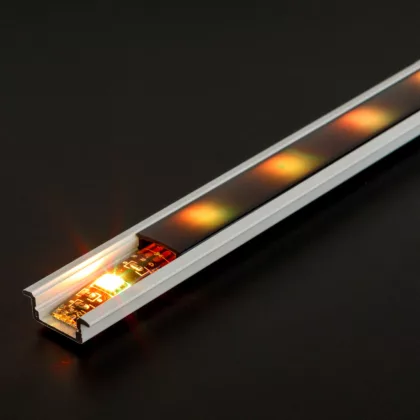 PHENOM 41011A2-WH LED aluminium profil sín - 2000 x 23(17) x 8 mm - süllyeszthető U profil