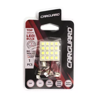   CARGUARD 50752 Autós LED - CLD314 - 35 x 35 mm (W5W, C5W, BA9S) - 320 lm - can-bus - SMD - 3W - 12V