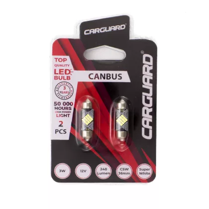 CARGUARD 50780 Autós LED - CAN133 - sofita 39 mm - 240 lm - can-bus - SMD - 3W - 2 db / bliszter CARGUARD 50780 Autós LED - CAN133 - sofita 39 mm - 240 lm - can-bus - SMD - 3W - 2 db / bliszter