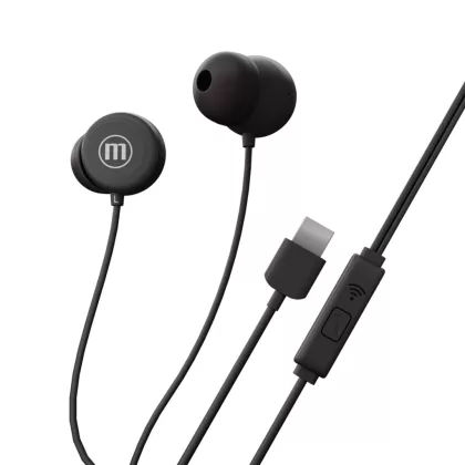 MAXELL 52049 Maxell vezetékes fülhallgató - fekete - USB-C (INBAX) MAXELL 52049 Maxell vezetékes fülhallgató - fekete - USB-C (INBAX)