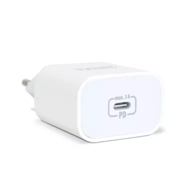 DELIGHT 55040WH Adapter - Type-C - gyorstöltő, PD20W - fehér