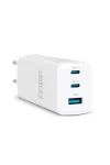 DELIGHT 55042 Hálózati Adapter - USB-A 20W + Type-C PD45W gyorstöltéssel - fehér