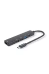DELIGHT 55064 Multifunkciós USB Hub - HDMI + Type-C 3.0 - 3xUSB-A, 1xType-C - 5 Gbps, 100 W - fekete DELIGHT 55064 Multifunkciós USB Hub - HDMI + Type-C 3.0 - 3xUSB-A, 1xType-C - 5 Gbps, 100 W - fekete