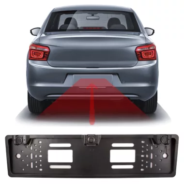 CARGUARD 55069D Rendszámtábla keretbe épített tolatókamera + szenzorok - 12V CARGUARD 55069D Rendszámtábla keretbe épített tolatókamera + szenzorok - 12V