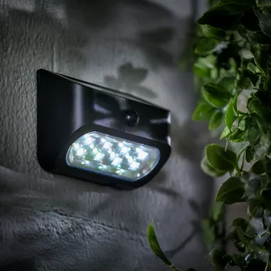 GARDEN OF EDEN 55282 Mozgásérzékelős szolár lámpa - 14 x 6,5 x 10 cm - 8 x SMD LED