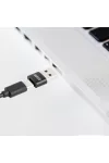 DELIGHT 55556BK Adapter - Type-C / USB-A - 2,4A - 5V
