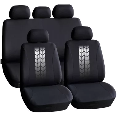 CARGUARD 55672GY Autós üléshuzat szett - szürke / fekete - 9 db-os - HSA004