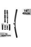 CARGUARD 55736N Ablaktörlő 16"/40 cm - 10 db adapterrel CARGUARD 55736N Ablaktörlő 16"/40 cm - 10 db adapterrel