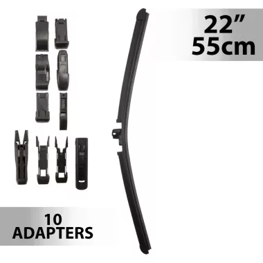 CARGUARD 55742N Ablaktörlő 22"/55 cm - 10 db adapterrel