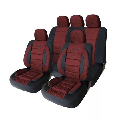 CARGUARD 55749RD Autós üléshuzat szett - bordó / fekete - 11 db-os - HSA013
